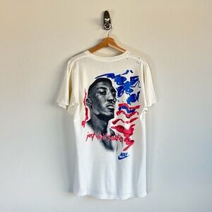 Vintage Nike Team USA, Scottie Pippen Just Do It Single Stitch White Tee  Size M